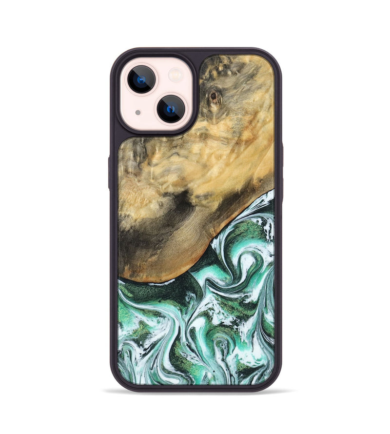 iPhone 14 Wood Phone Case - Makala (Green, 799553)