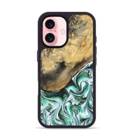 iPhone 16 Wood Phone Case - Makala (Green, 799553)