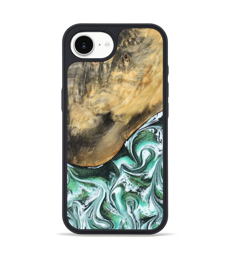 iPhone 16e Wood Phone Case - Makala (Green, 799553)