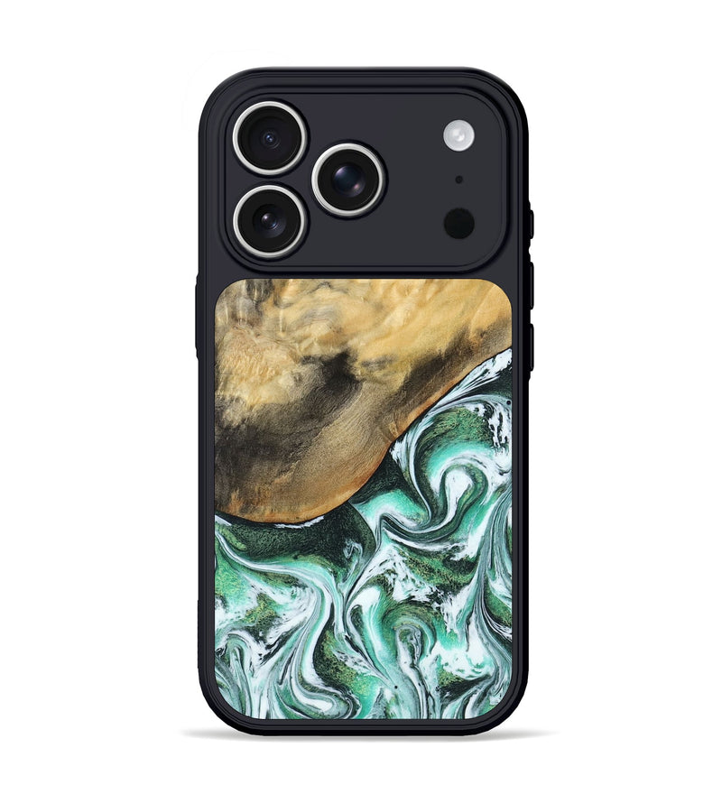 iPhone 17 Pro Wood Phone Case - Makala (Green, 799553)