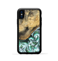 iPhone Xs Wood Phone Case - Makala (Green, 799553)