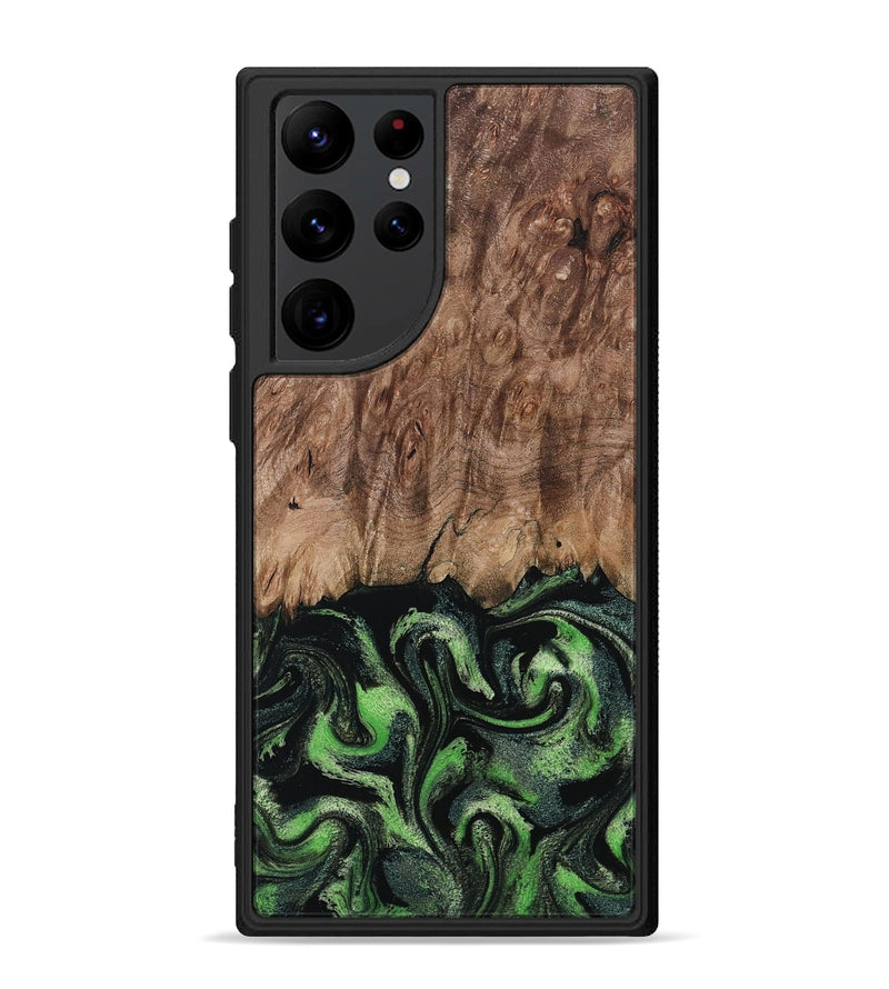 Galaxy S22 Ultra Wood Phone Case - Blaine (Green, 799554)