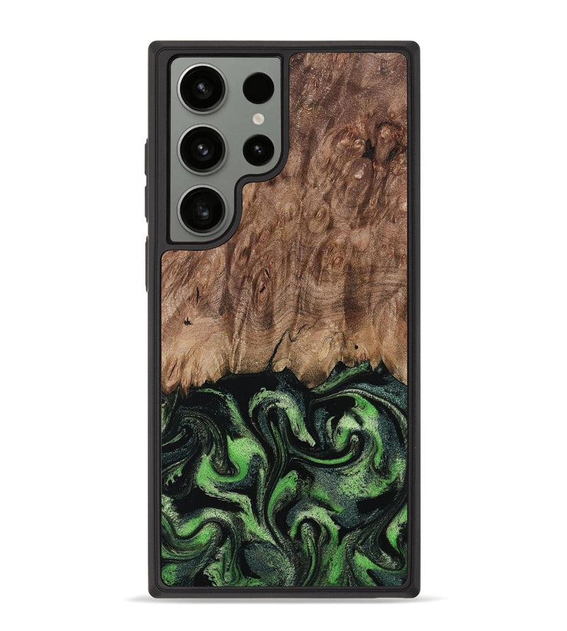 Galaxy S23 Ultra Wood Phone Case - Blaine (Green, 799554)