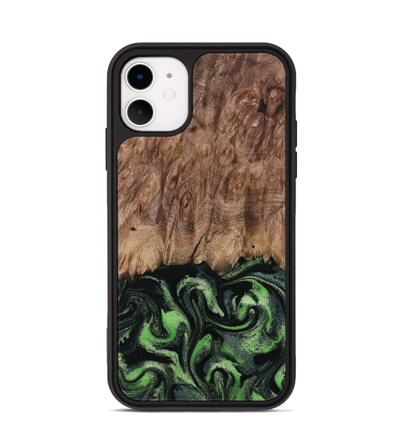 iPhone 11 Wood Phone Case - Blaine (Green, 799554)