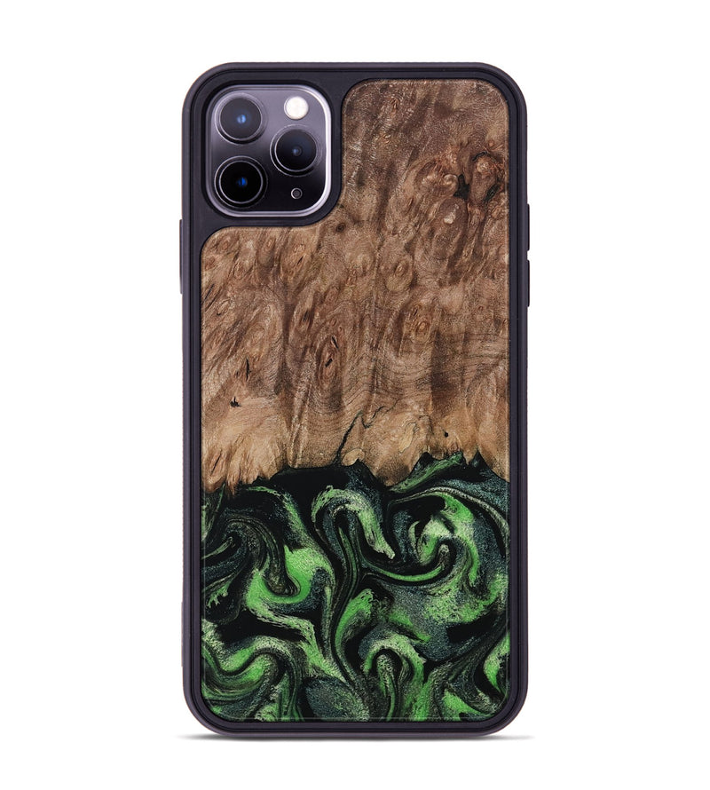 iPhone 11 Pro Max Wood Phone Case - Blaine (Green, 799554)
