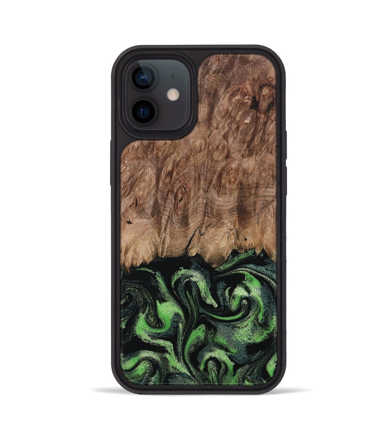 iPhone 12 Wood Phone Case - Blaine (Green, 799554)