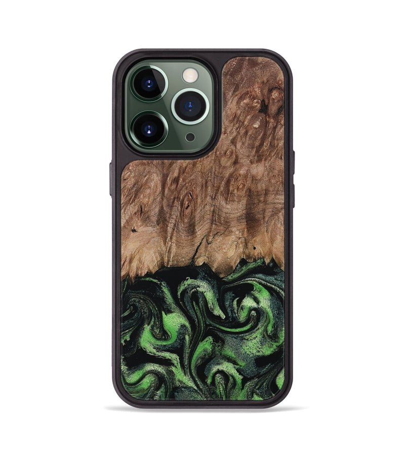 iPhone 13 Pro Wood Phone Case - Blaine (Green, 799554)