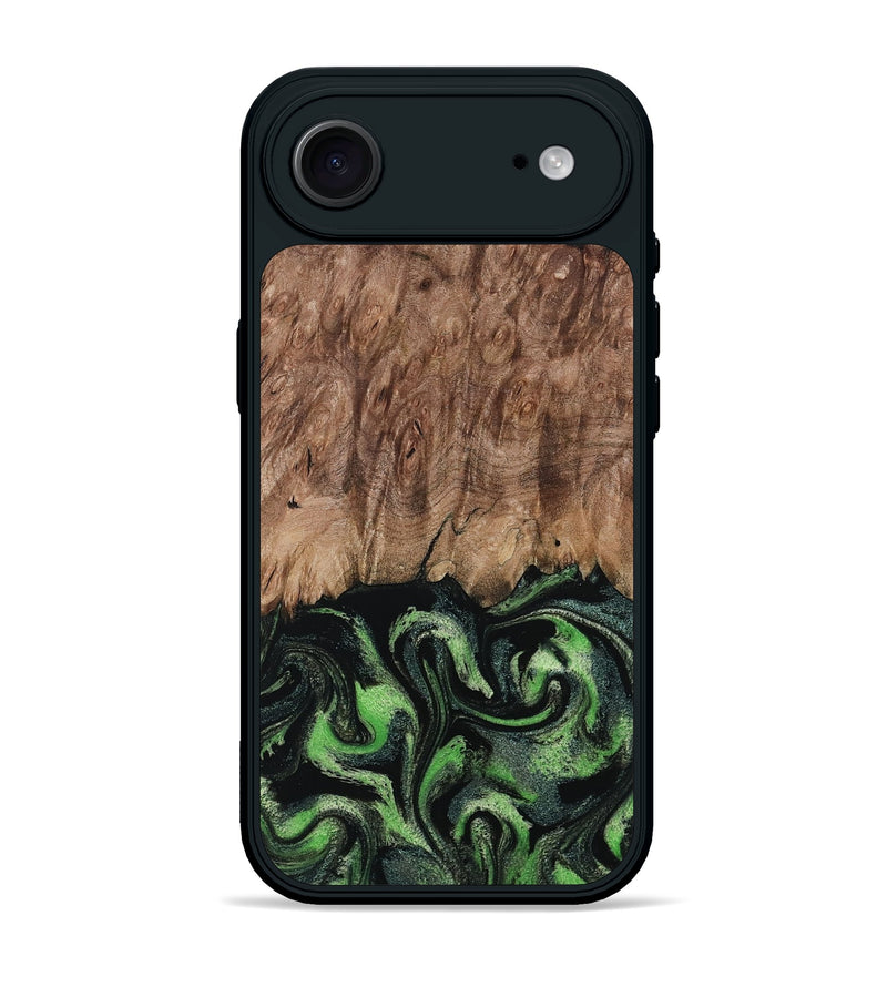 iPhone 17 Air Wood Phone Case - Blaine (Green, 799554)