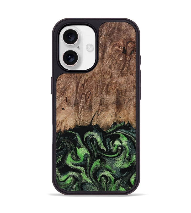 iPhone 17 Wood Phone Case - Blaine (Green, 799554)