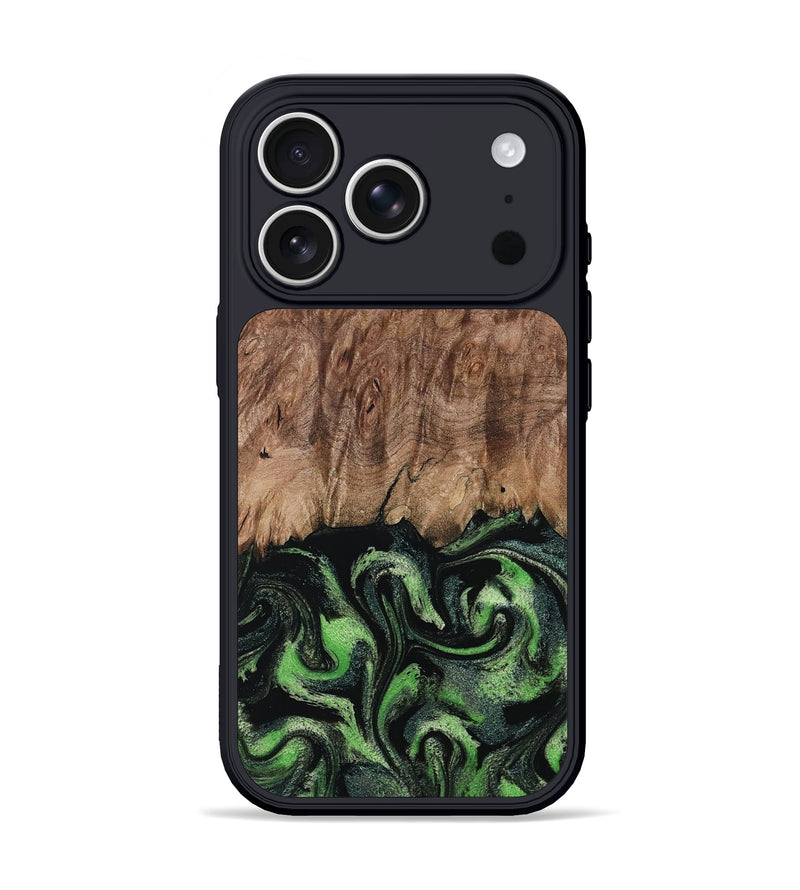 iPhone 17 Pro Wood Phone Case - Blaine (Green, 799554)