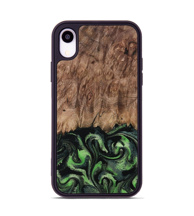 iPhone Xr Wood Phone Case - Blaine (Green, 799554)