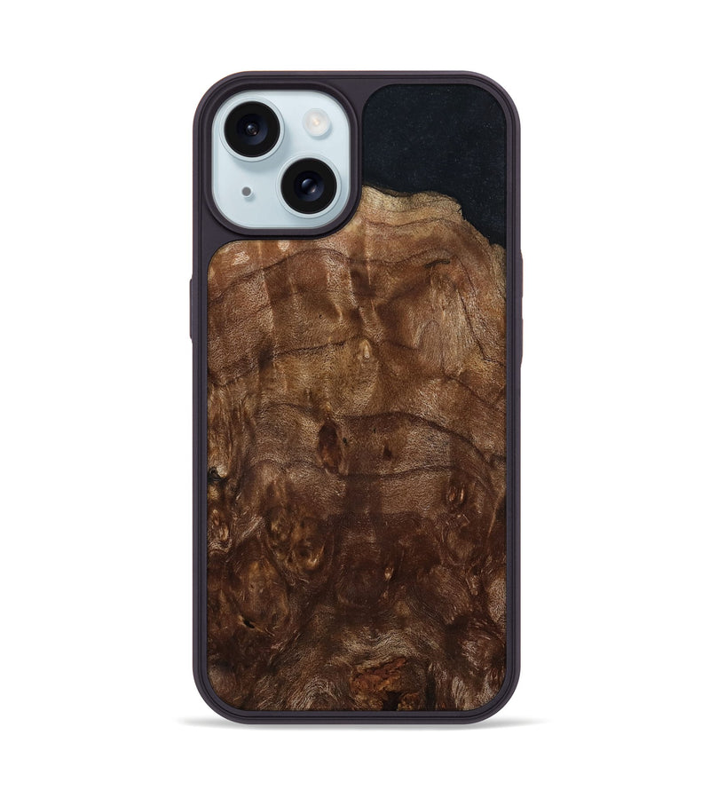 iPhone 15 Wood Phone Case - Meaghan (Wood Burl, 799557)
