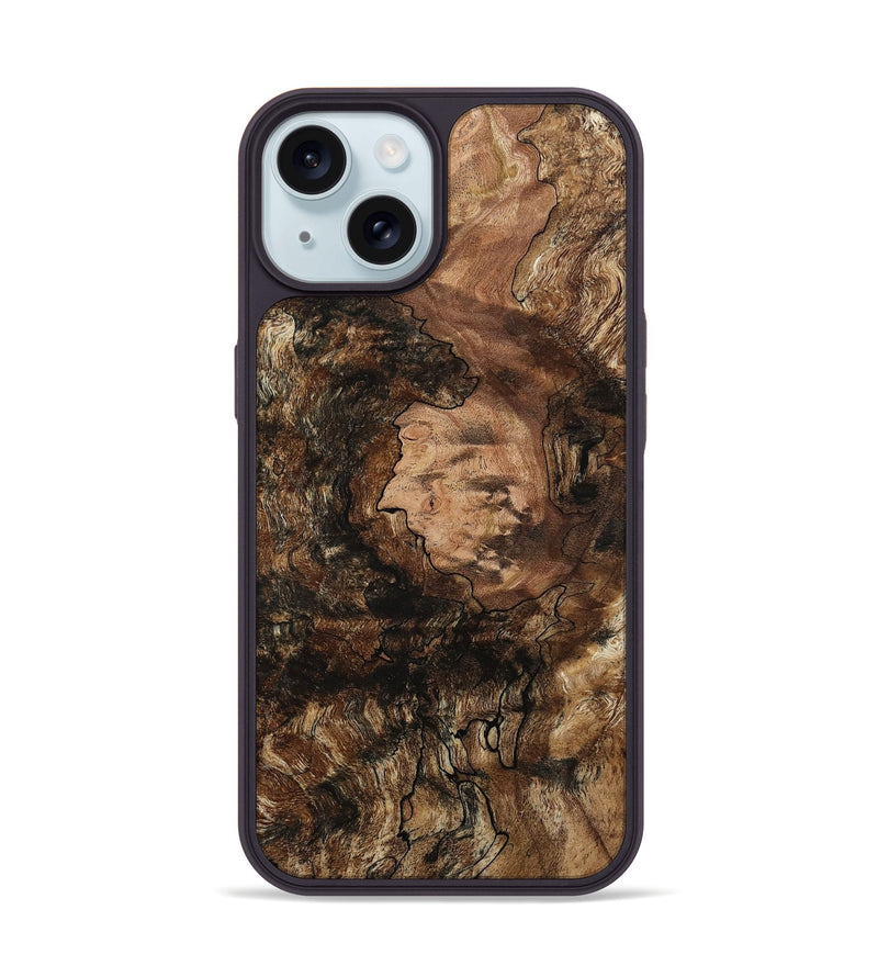iPhone 15 Wood Phone Case - Layton (Wood Burl, 799560)