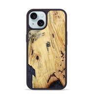 iPhone 15 Wood Phone Case - Kristyn (Wood Burl, 799561)