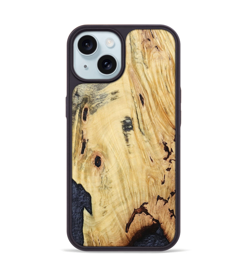 iPhone 15 Wood Phone Case - Kristyn (Wood Burl, 799561)