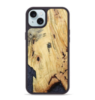 iPhone 15 Plus Wood Phone Case - Kristyn (Wood Burl, 799561)