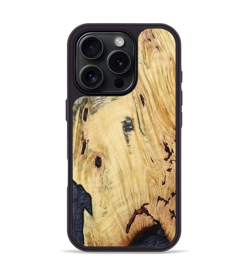 iPhone 16 Pro Wood Phone Case - Kristyn (Wood Burl, 799561)