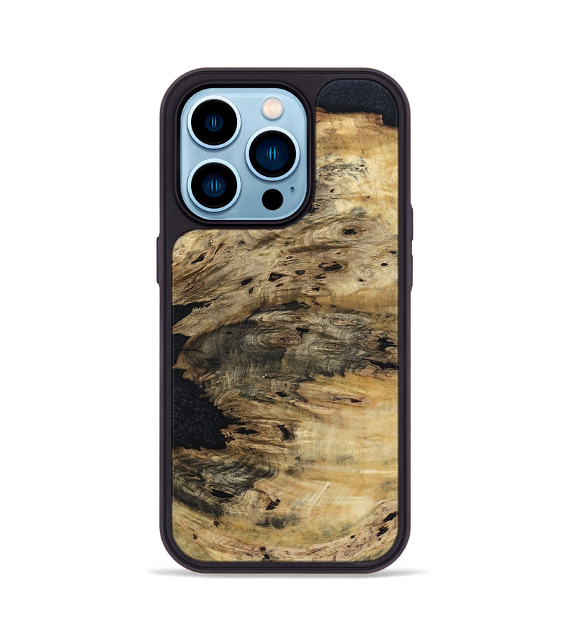 iPhone 14 Pro Wood Phone Case - Aspyn (Wood Burl, 799562)