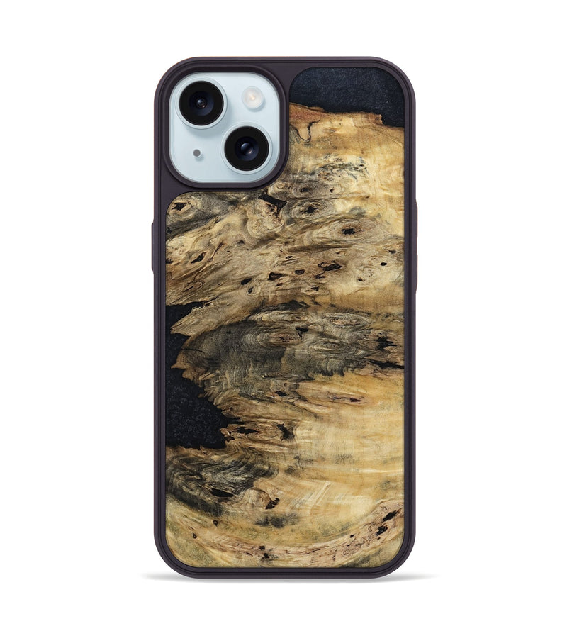 iPhone 15 Wood Phone Case - Aspyn (Wood Burl, 799562)