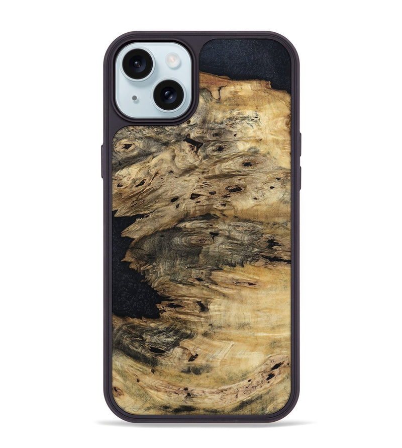 iPhone 15 Plus Wood Phone Case - Aspyn (Wood Burl, 799562)