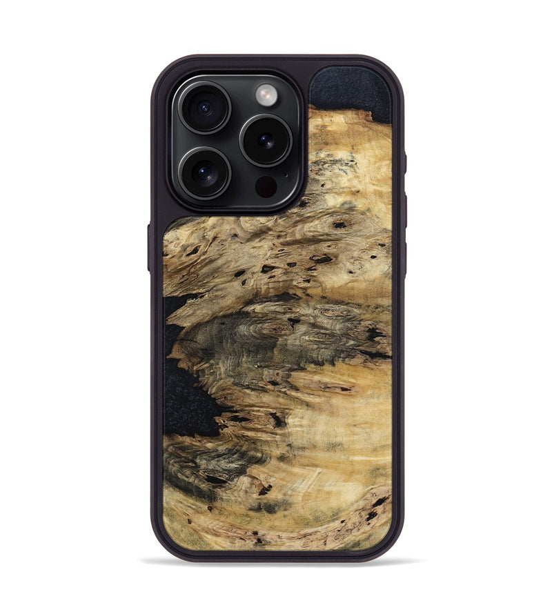 iPhone 15 Pro Wood Phone Case - Aspyn (Wood Burl, 799562)
