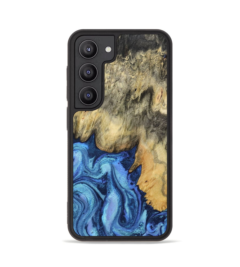 Galaxy S23 Wood Phone Case - Mylo (Blue, 799563)
