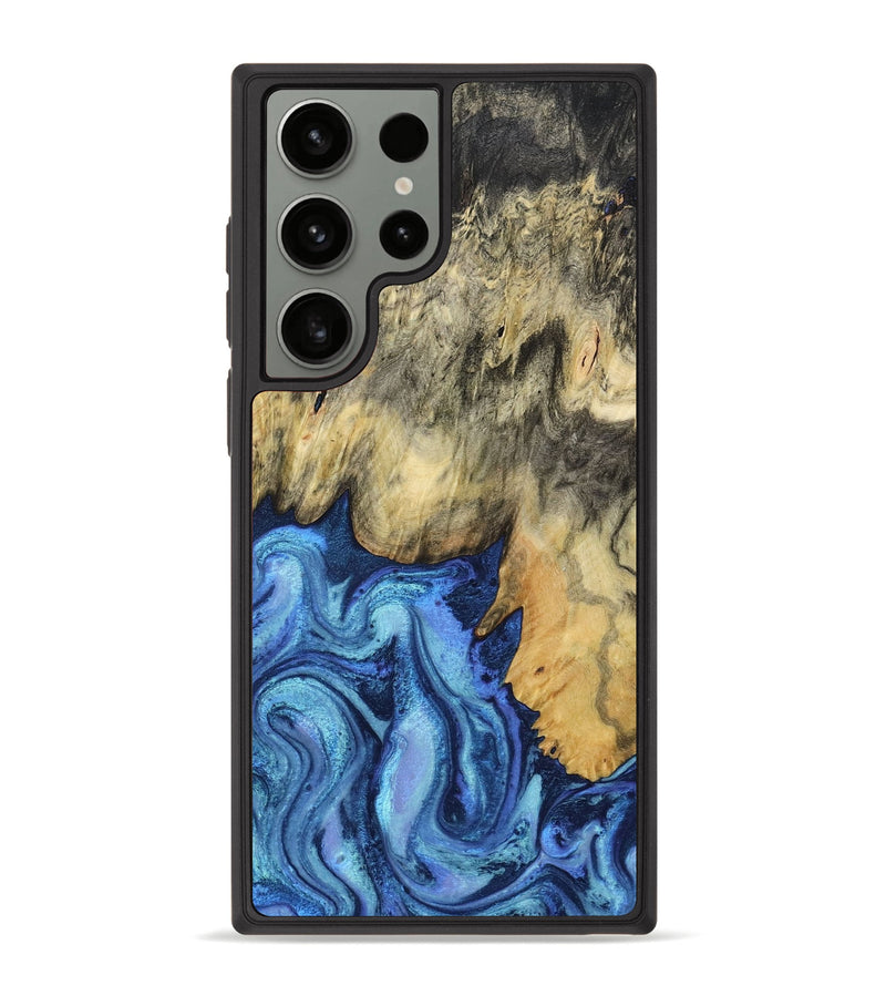 Galaxy S23 Ultra Wood Phone Case - Mylo (Blue, 799563)