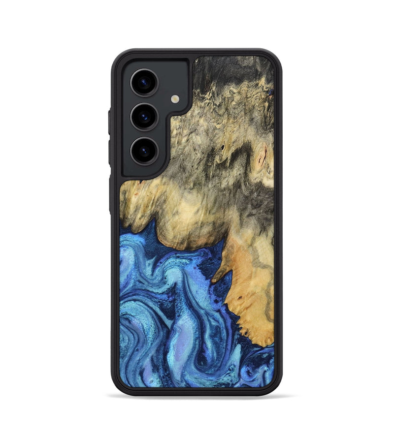 Galaxy S24 Wood Phone Case - Mylo (Blue, 799563)