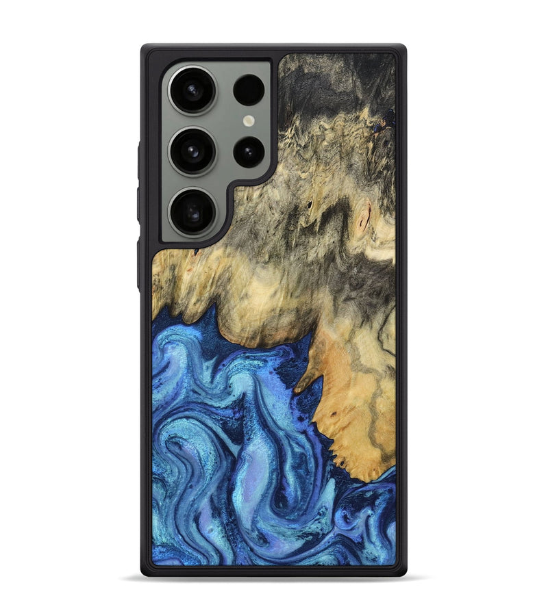 Galaxy S24 Ultra Wood Phone Case - Mylo (Blue, 799563)