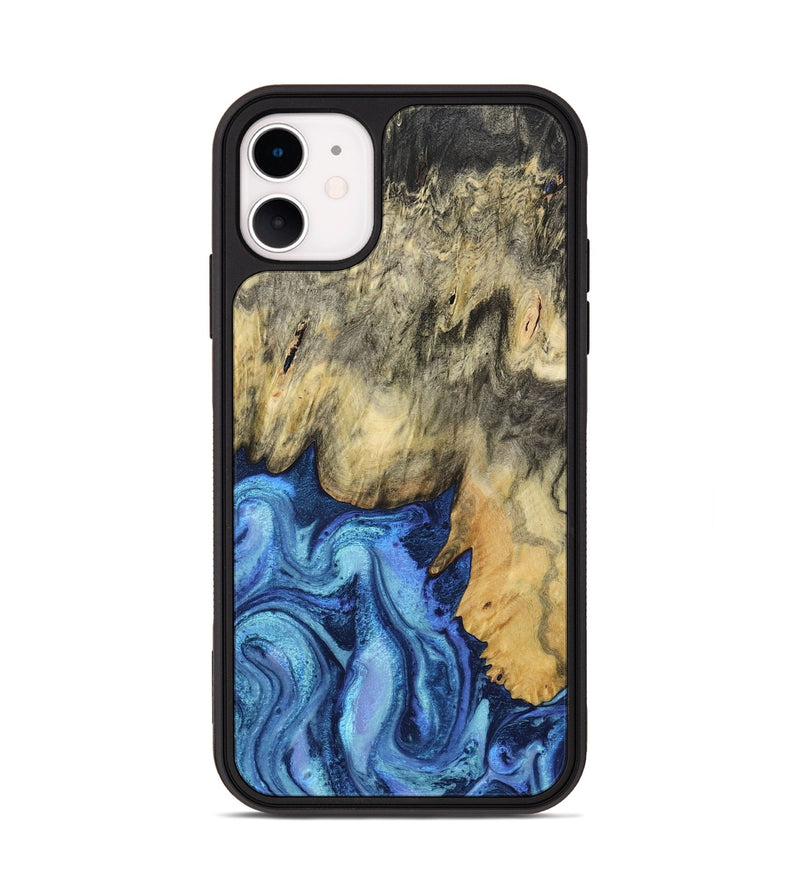 iPhone 11 Wood Phone Case - Mylo (Blue, 799563)