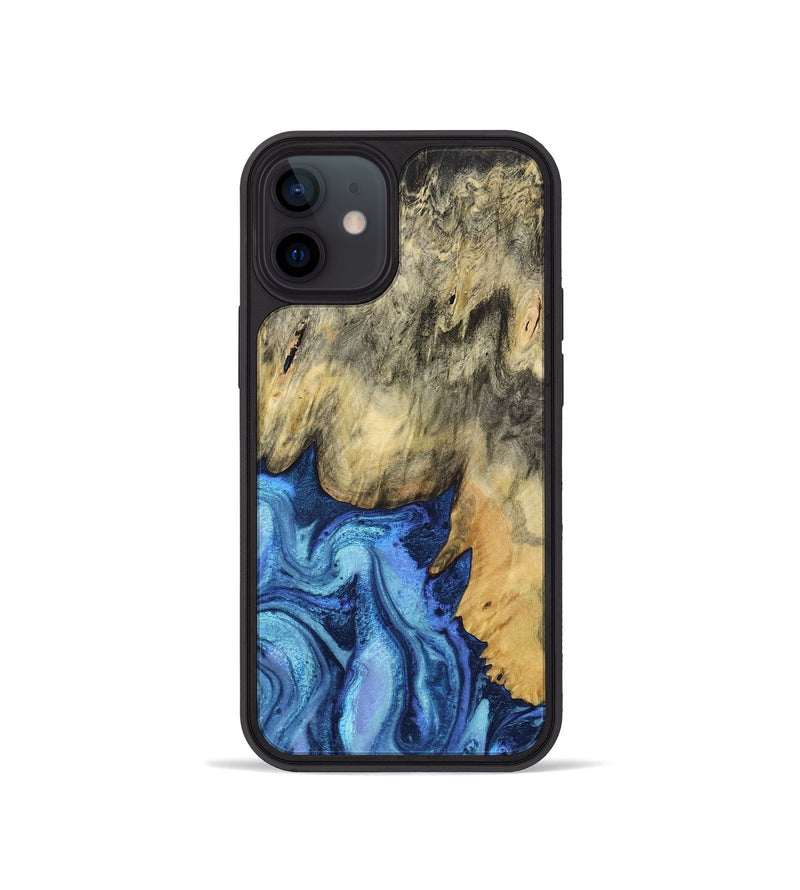 iPhone 12 mini Wood Phone Case - Mylo (Blue, 799563)