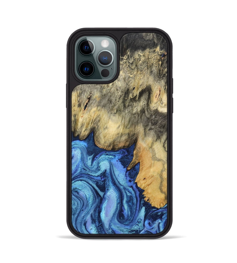 iPhone 12 Pro Wood Phone Case - Mylo (Blue, 799563)