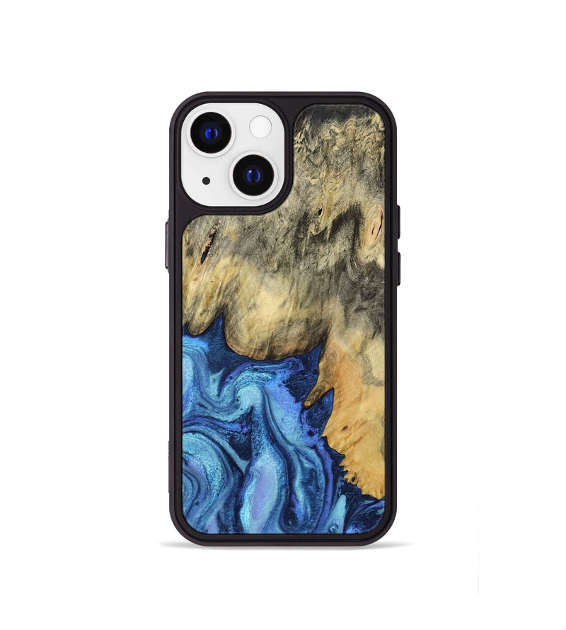 iPhone 13 mini Wood Phone Case - Mylo (Blue, 799563)