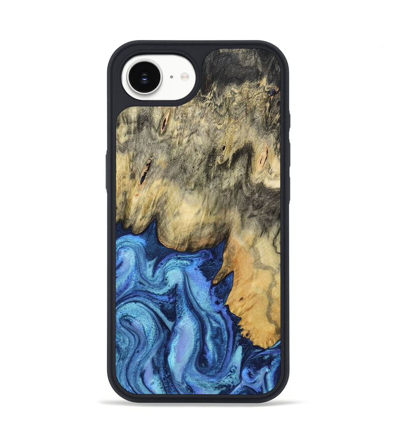 iPhone 16e Wood Phone Case - Mylo (Blue, 799563)