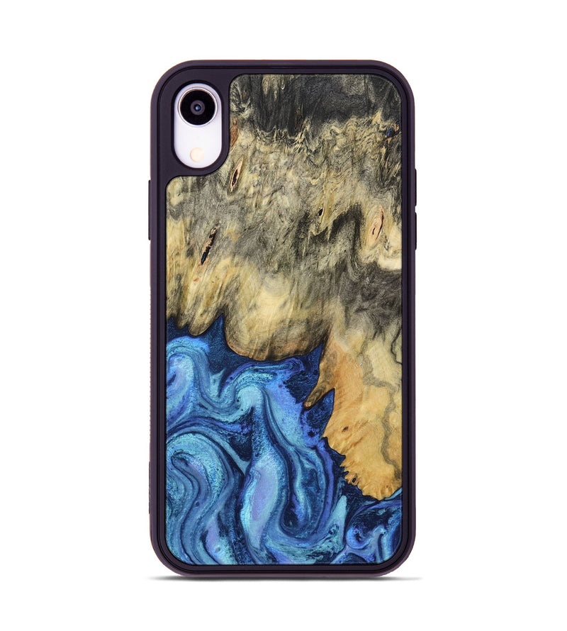 iPhone Xr Wood Phone Case - Mylo (Blue, 799563)