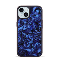 iPhone 15 ResinArt Phone Case - Teressa (Blue, 799564)