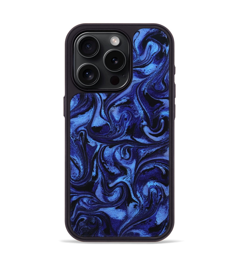 iPhone 15 Pro ResinArt Phone Case - Teressa (Blue, 799564)