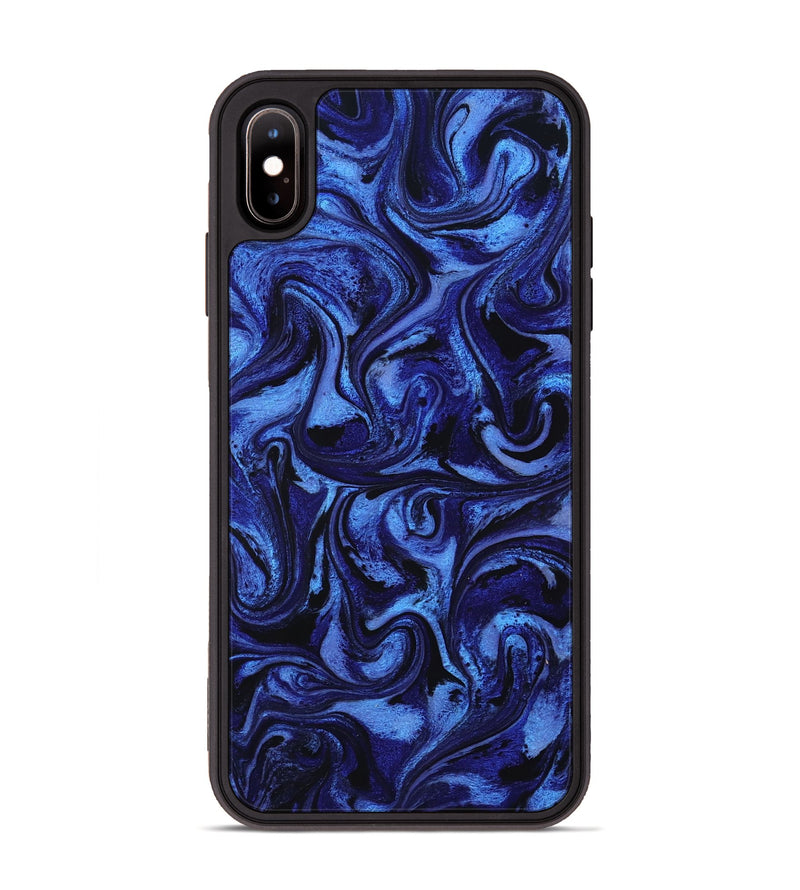 iPhone Xs Max ResinArt Phone Case - Teressa (Blue, 799564)