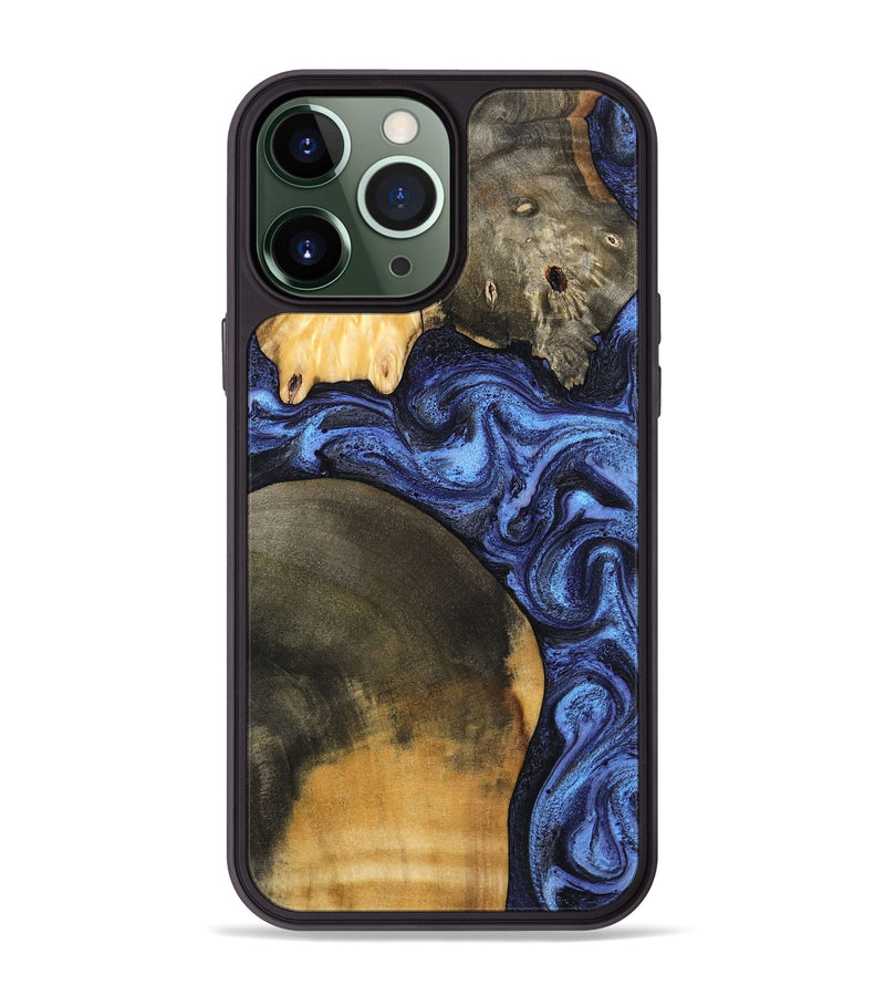iPhone 13 Pro Max Wood Phone Case - Ole (Blue, 799565)