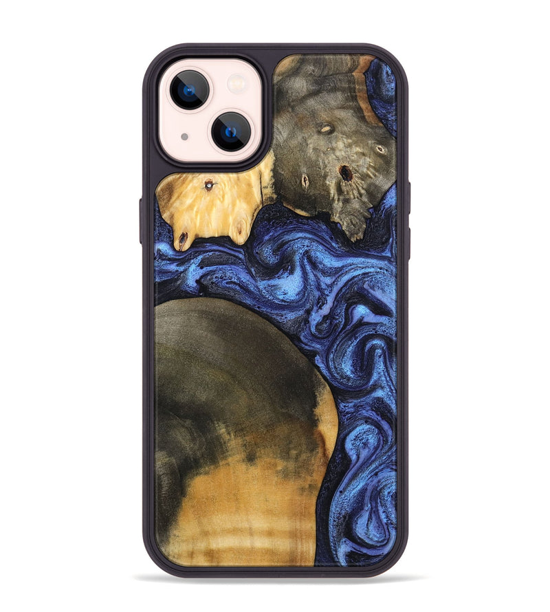 iPhone 14 Plus Wood Phone Case - Ole (Blue, 799565)