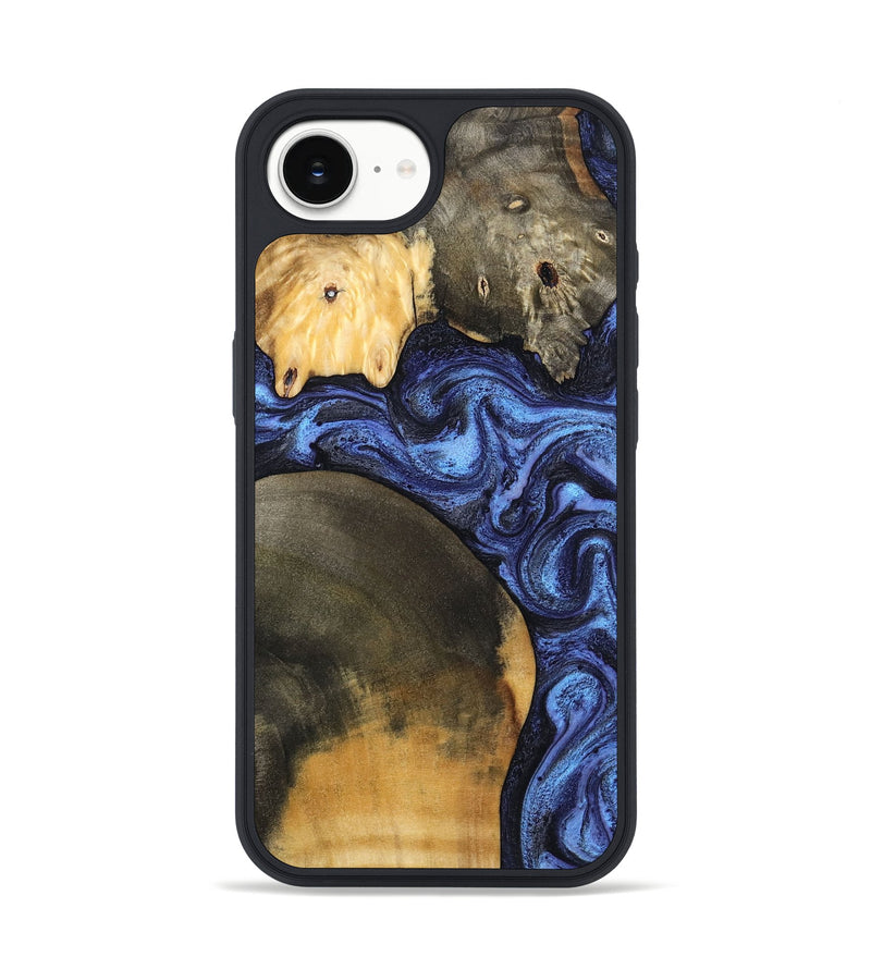 iPhone 16e Wood Phone Case - Ole (Blue, 799565)
