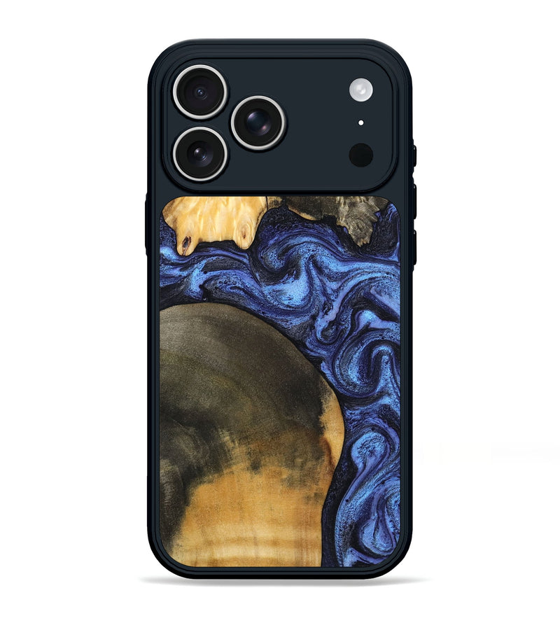 iPhone 17 Pro Max Wood Phone Case - Ole (Blue, 799565)