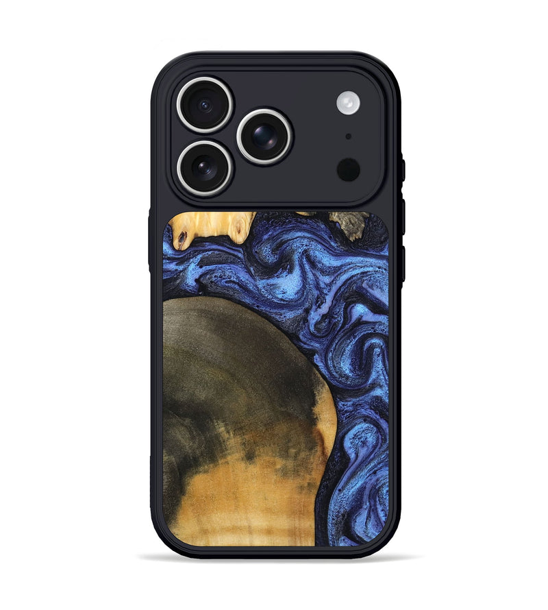 iPhone 17 Pro Wood Phone Case - Ole (Blue, 799565)