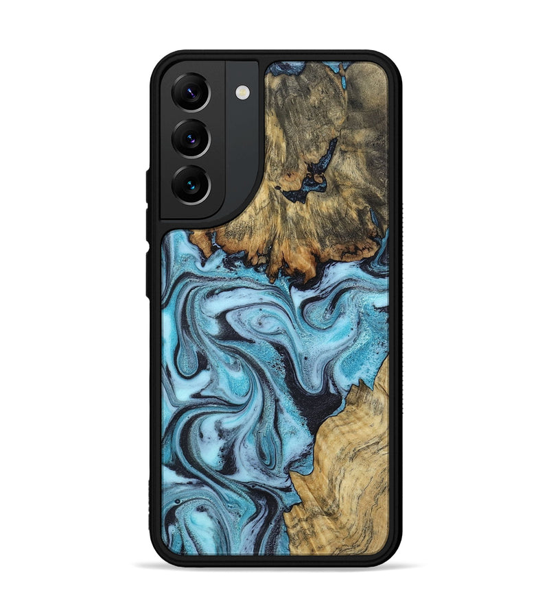 Galaxy S22 Plus Wood Phone Case - Marcia (Blue, 799566)