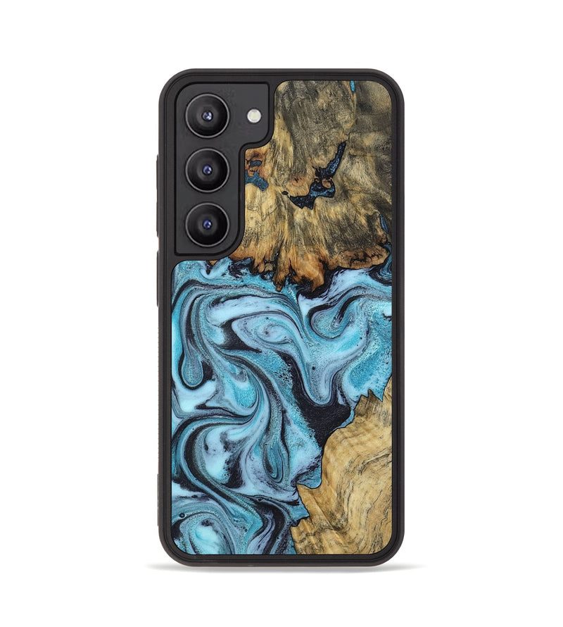 Galaxy S23 Wood Phone Case - Marcia (Blue, 799566)