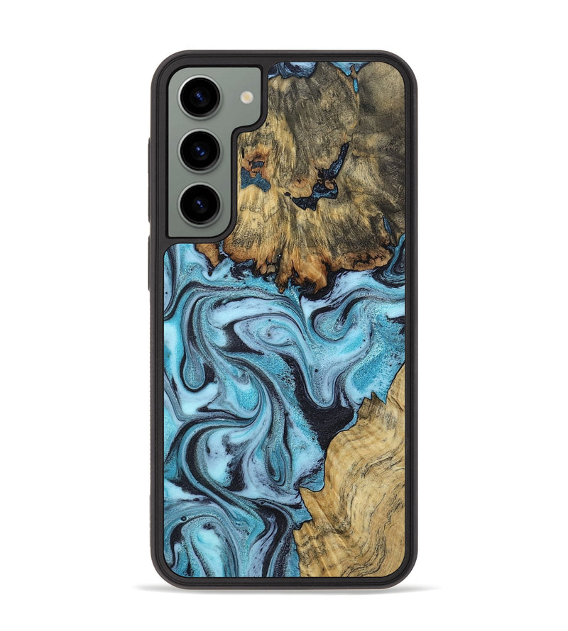 Galaxy S23 Plus Wood Phone Case - Marcia (Blue, 799566)