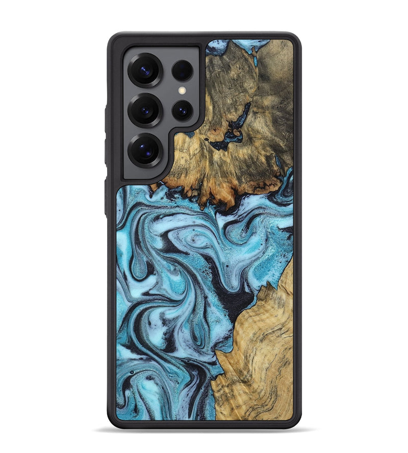 Galaxy S25 Ultra Wood Phone Case - Marcia (Blue, 799566)