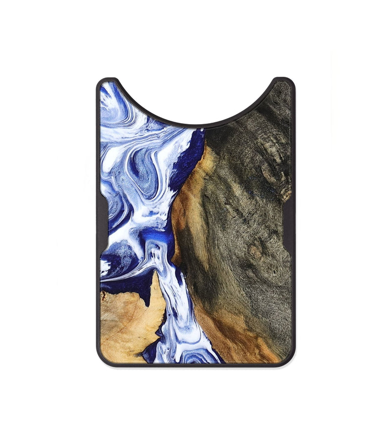 Alloy Wood Wallet - Racheal (Blue, 799567)