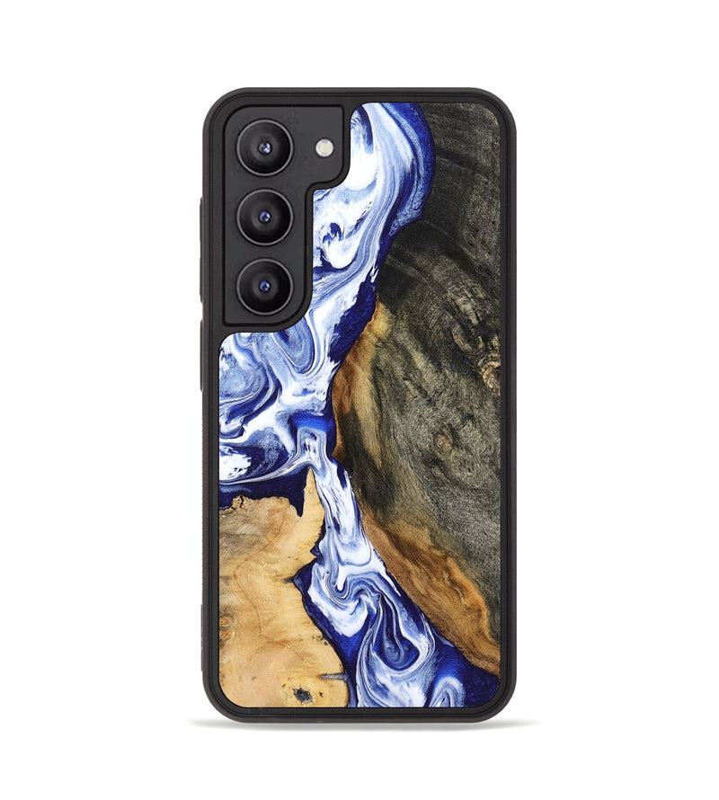 Galaxy S23 Wood Phone Case - Racheal (Blue, 799567)
