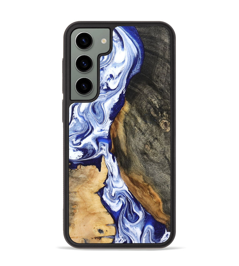 Galaxy S23 Plus Wood Phone Case - Racheal (Blue, 799567)